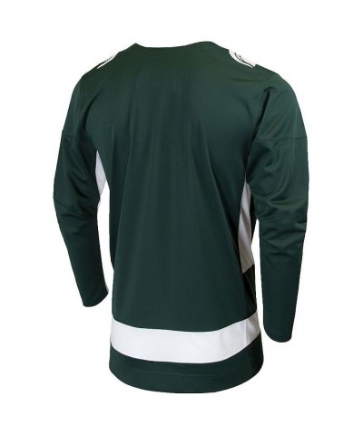 Men's Green Michigan State Spartans Replica College Hockey Jersey $64.40 Jersey