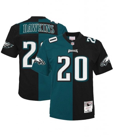 Men's Brian Dawkins Midnight Green and Black Philadelphia Eagles Big and Tall Split Legacy Retired Player Replica Jersey $88....