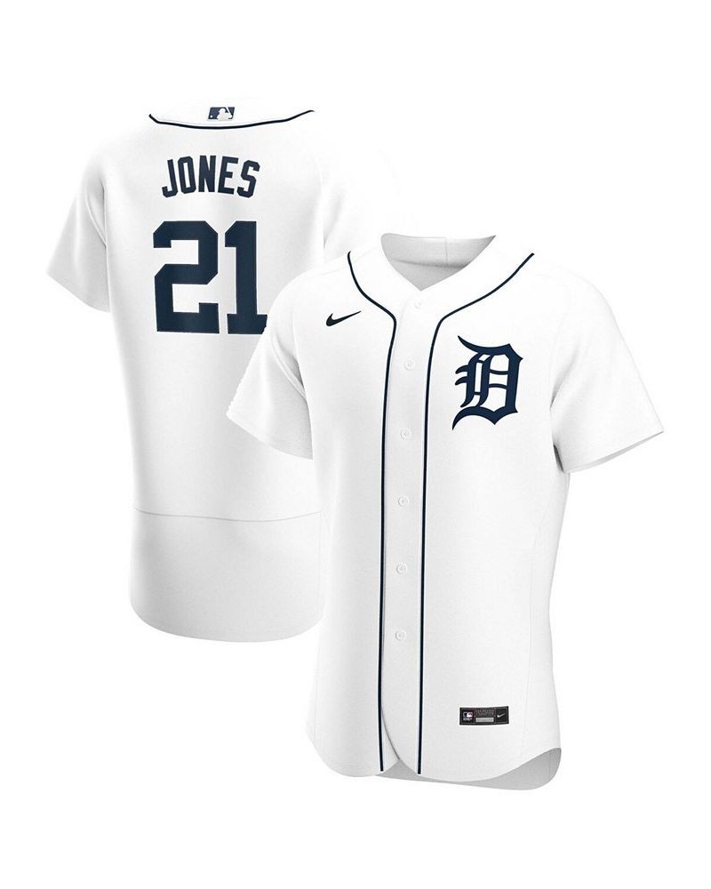 Men's Jacoby Jones White Detroit Tigers Home Authentic Player Jersey $102.30 Jersey