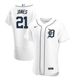 Men's Jacoby Jones White Detroit Tigers Home Authentic Player Jersey $102.30 Jersey