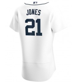 Men's Jacoby Jones White Detroit Tigers Home Authentic Player Jersey $102.30 Jersey