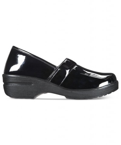 Easy Works By Lyndee Slip Resistant Clogs Black Patent $32.50 Shoes