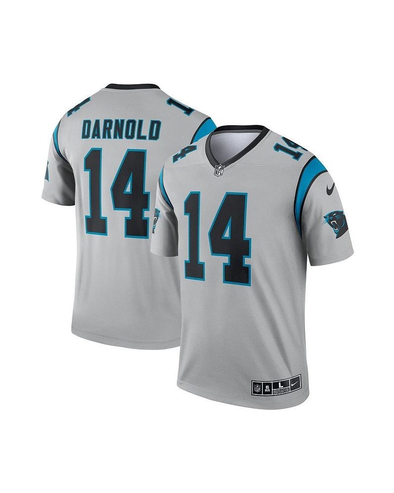 Men's Sam Darnold Silver Carolina Panthers Inverted Legend Jersey $37.40 Jersey