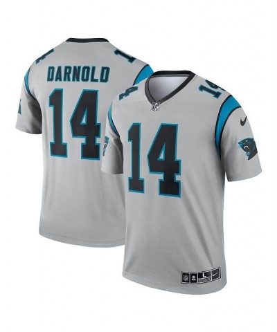 Men's Sam Darnold Silver Carolina Panthers Inverted Legend Jersey $37.40 Jersey