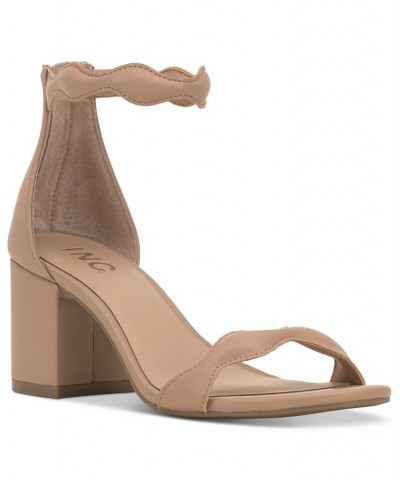 Women's Sollisa Scallop Sandals Tan/Beige $39.38 Shoes