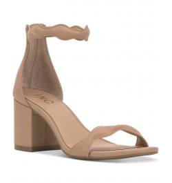 Women's Sollisa Scallop Sandals Tan/Beige $39.38 Shoes