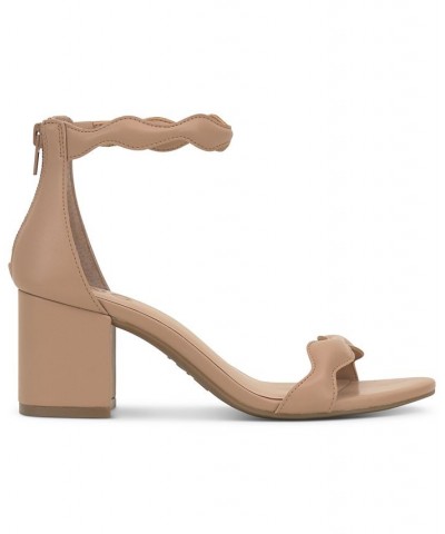 Women's Sollisa Scallop Sandals Tan/Beige $39.38 Shoes