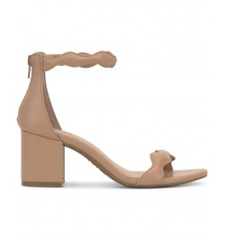 Women's Sollisa Scallop Sandals Tan/Beige $39.38 Shoes