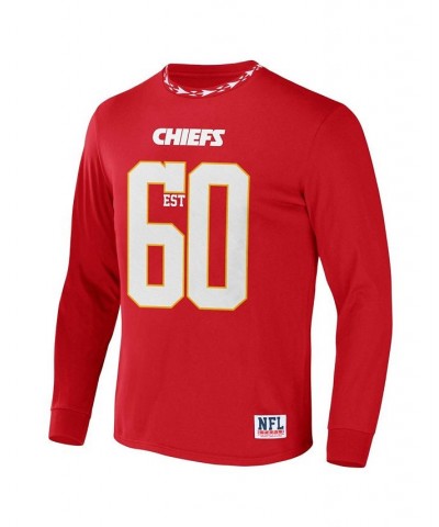 Men's NFL X Staple Red Kansas City Chiefs Core Long Sleeve Jersey Style T-shirt $23.96 T-Shirts