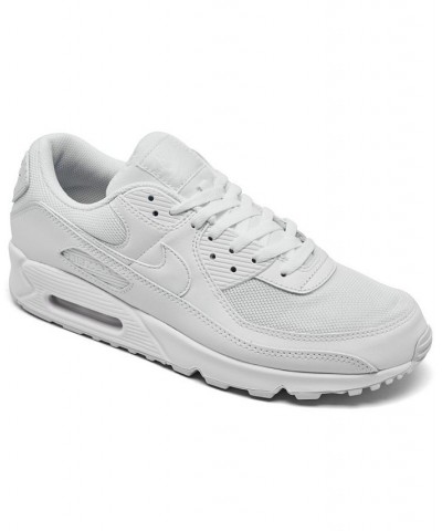 Men's Air Max 90 Casual Sneakers White $58.80 Shoes