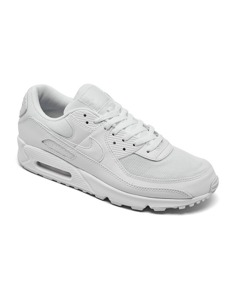 Men's Air Max 90 Casual Sneakers White $58.80 Shoes