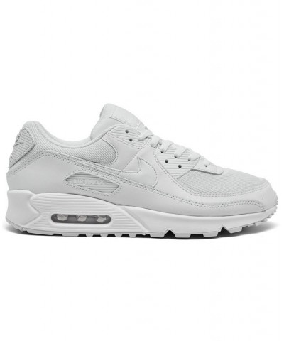 Men's Air Max 90 Casual Sneakers White $58.80 Shoes