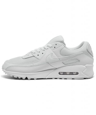 Men's Air Max 90 Casual Sneakers White $58.80 Shoes