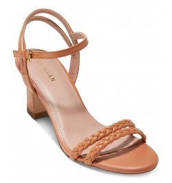 Women's Alyse Braided Ankle-Strap Dress Sandals Brown $74.80 Shoes