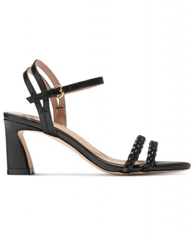 Women's Alyse Braided Ankle-Strap Dress Sandals Brown $74.80 Shoes