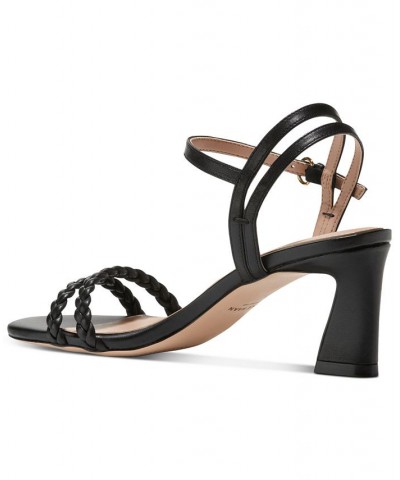 Women's Alyse Braided Ankle-Strap Dress Sandals Brown $74.80 Shoes