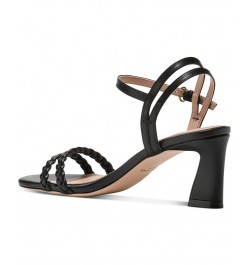 Women's Alyse Braided Ankle-Strap Dress Sandals Brown $74.80 Shoes