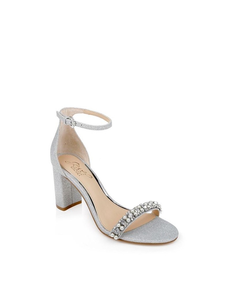 Women's Daylann Evening Sandals Silver $43.86 Shoes