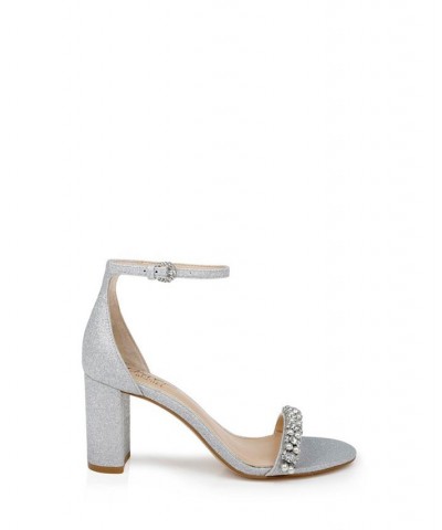 Women's Daylann Evening Sandals Silver $43.86 Shoes