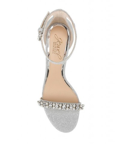 Women's Daylann Evening Sandals Silver $43.86 Shoes