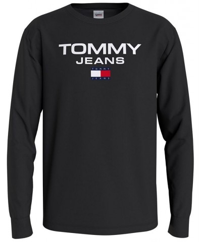 Men's Classic Logo Long Sleeve T-shirt Black $24.29 T-Shirts