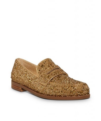 Women's Aron Loafers Gold $58.11 Shoes