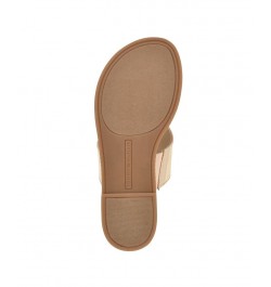 Women's Monta Flat Thong Sandals Tan/Beige $41.25 Shoes