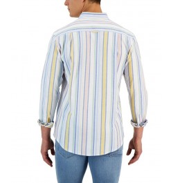 Craig Long Sleeve Multicolor Striped Oxford Shirt White $15.04 Shirts