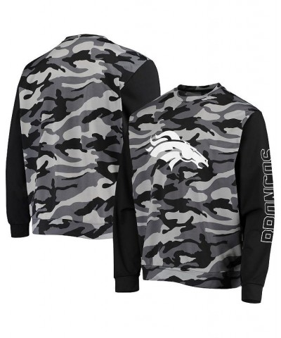 Men's Black Denver Broncos Camo Long Sleeve T-shirt $33.60 T-Shirts