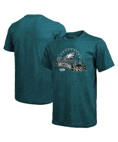 Men's Threads Midnight Green Philadelphia Eagles Super Bowl LVII Tri-Blend Desert T-shirt $25.97 T-Shirts