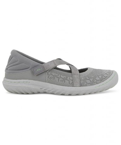 Women's Camila Slip-On Strappy Sneaker Flats Gray $47.17 Shoes