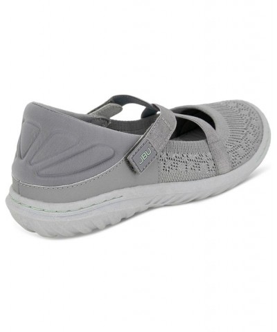 Women's Camila Slip-On Strappy Sneaker Flats Gray $47.17 Shoes