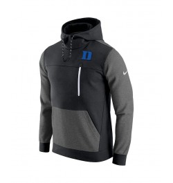 Men's Black Duke Blue Devils AV-15 2.0 Pullover Hoodie $42.34 Sweatshirt