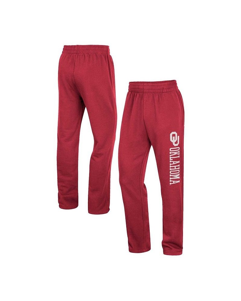 Men's Crimson Oklahoma Sooners Wordmark Pants $30.24 Pants