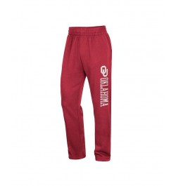 Men's Crimson Oklahoma Sooners Wordmark Pants $30.24 Pants