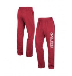 Men's Crimson Oklahoma Sooners Wordmark Pants $30.24 Pants