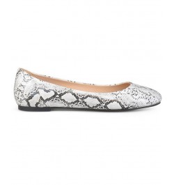 Women's Comfort Kavn Flats Silver $36.80 Shoes