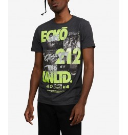 Men's Big and Tall Gridlock Graphic T-shirt Gray $15.30 T-Shirts