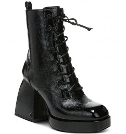 Circus by Sam Edelman Women's Karter Lace-Up Platform Booties Black $46.74 Shoes