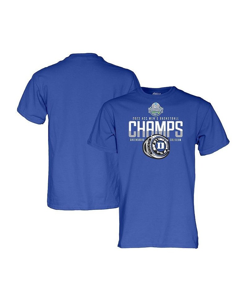 Men's Royal Duke Blue Devils 2023 ACC Men's Basketball Conference Tournament Champions Locker Room T-shirt $18.55 T-Shirts