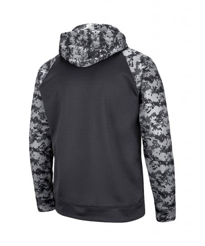 Men's Charcoal Ole Miss Rebels OHT Military-Inspired Appreciation Digital Camo Pullover Hoodie $30.75 Sweatshirt