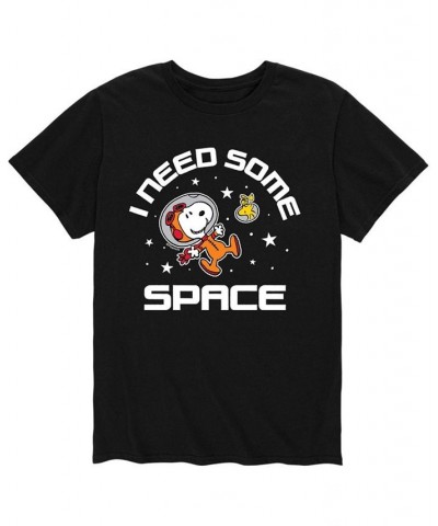 Men's Peanuts Need Space T-Shirt Black $18.89 T-Shirts