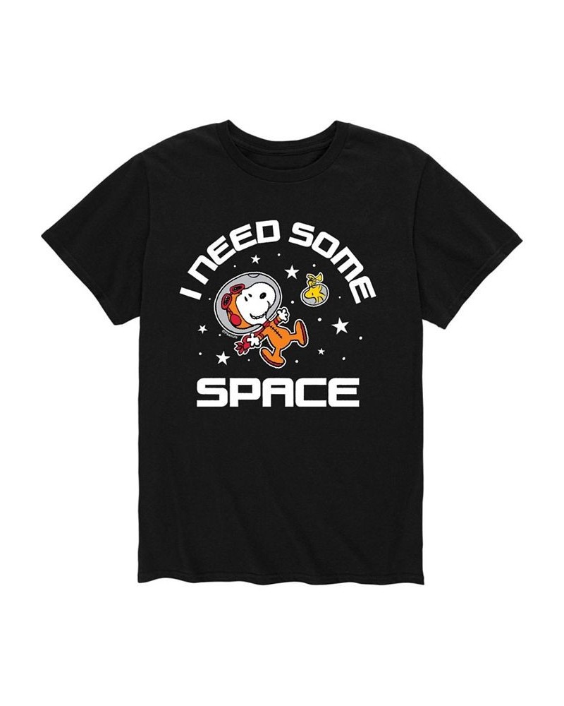 Men's Peanuts Need Space T-Shirt Black $18.89 T-Shirts