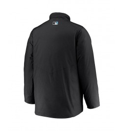 Men's Black Miami Marlins Authentic Collection Team Dugout Full-Zip Jacket $63.00 Jackets