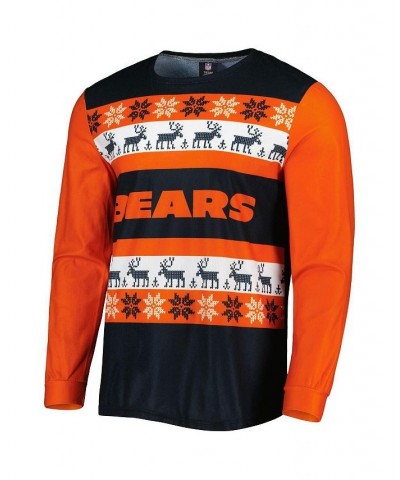 Men's Navy Chicago Bears Team Ugly Pajama Set $40.79 Pajama