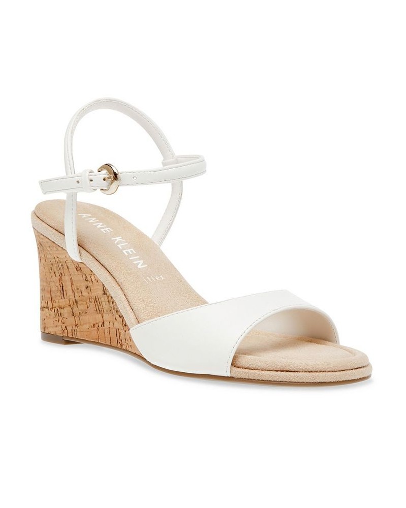 Women's Silas Wedge Sandal White $49.40 Shoes