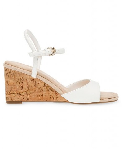 Women's Silas Wedge Sandal White $49.40 Shoes