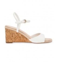 Women's Silas Wedge Sandal White $49.40 Shoes