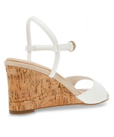 Women's Silas Wedge Sandal White $49.40 Shoes