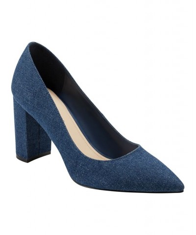 Women's Viviene Slip-On Block Heel Dress Pumps PD07 $52.47 Shoes